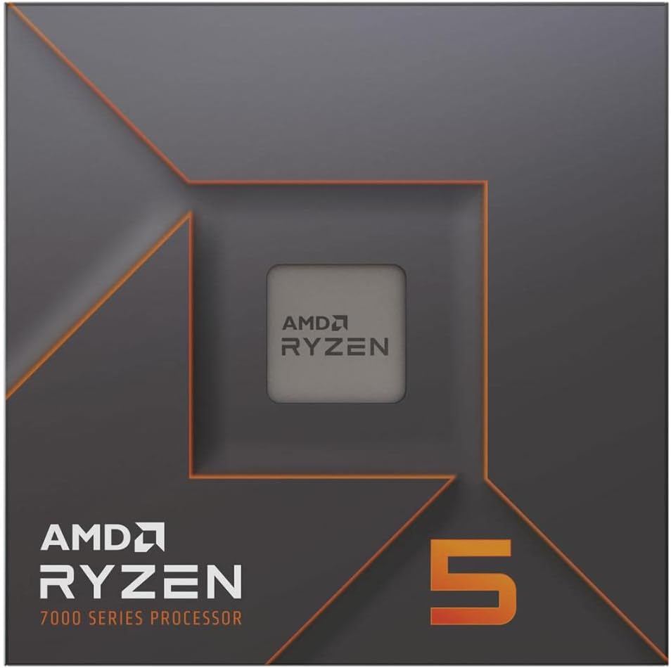 AMD Ryzen 5 7600X Desktop Processor – 6 Core, 12 Thread, Up to 5.3 GHz, 38MB Cache, AM5