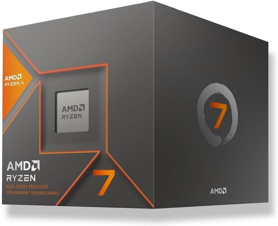 AMD Ryzen 7 8700G Desktop Processor – 8 Core, 16 Thread, Up to 5.1 GHz, 24MB Cache, Radeon Graphics, Ryzen AI, AM5