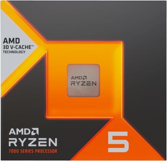 AMD Ryzen 5 7500X3D Desktop Processor – 6 Core, 12 Thread, Up to 4.5 GHz, 102MB Cache, AM5