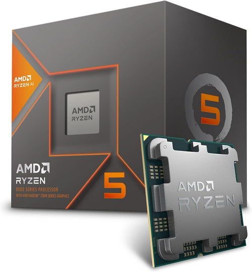 AMD Ryzen 5 8600G Desktop Processor – 6 Core, 12 Thread, Up to 5.0 GHz, 22MB Cache, Radeon 760M Graphics, AM5, 65W